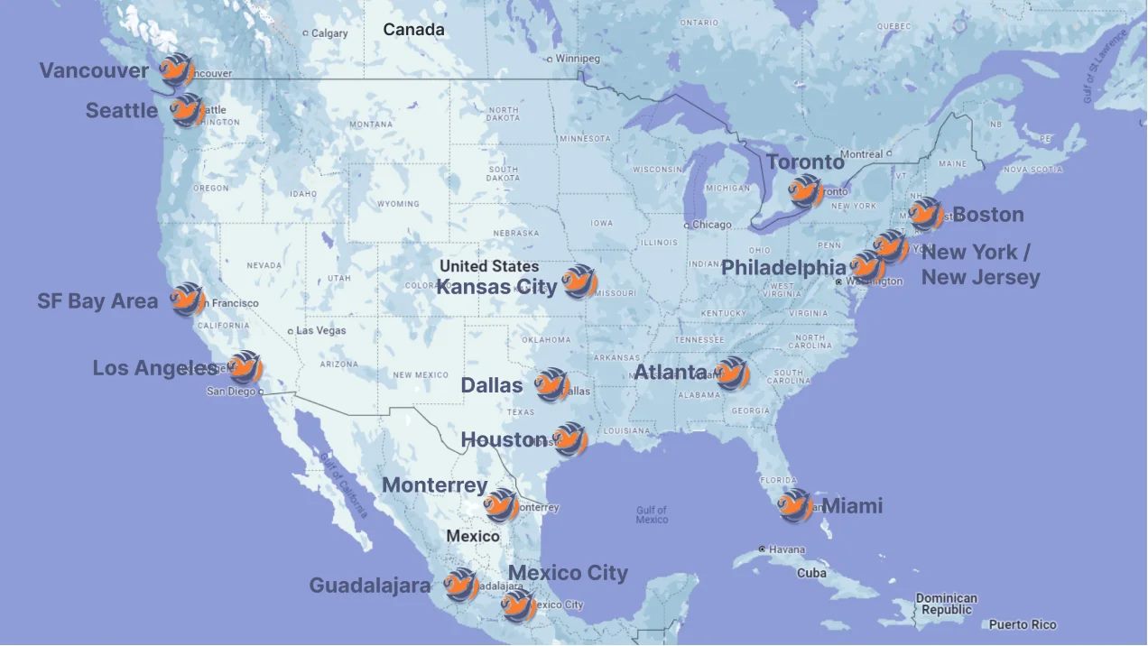World Cup 2026 host cities news map showing United States, Canada and Mexico host city locations for schedule planning